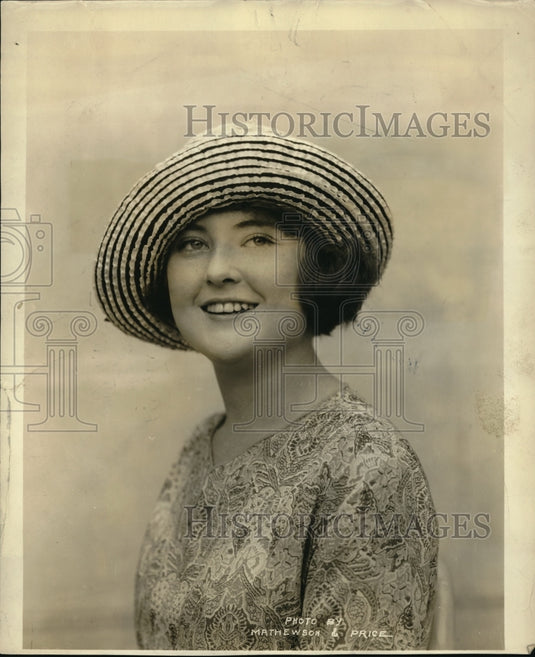 1923 Press Photo Frances Thayer As Miss Atlanta in Atlantic City - Historic Images