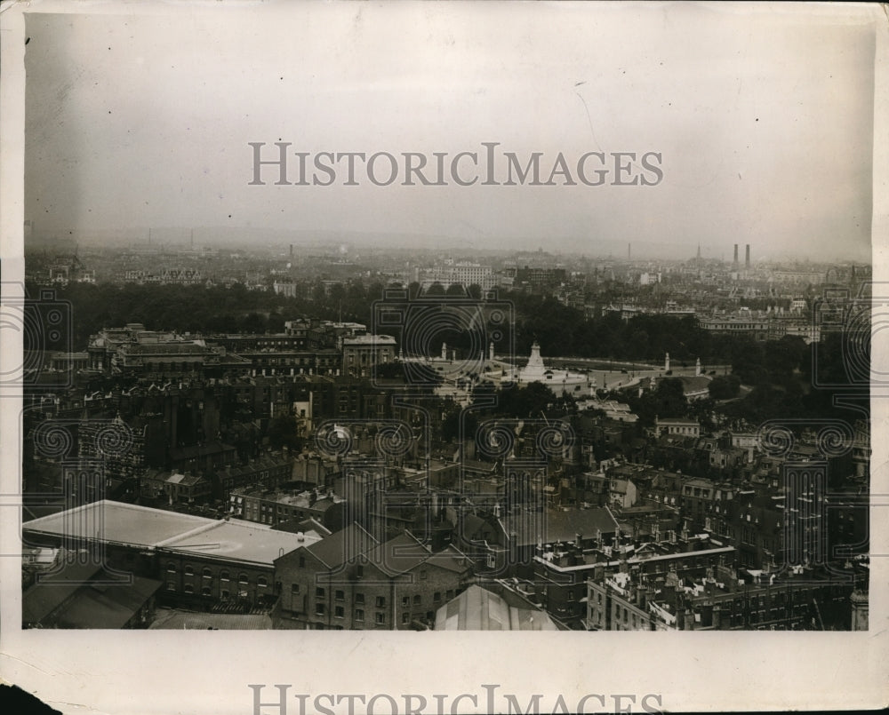 1920 Press Photo View of London from top of Westminster Cathedral showing - Historic Images
