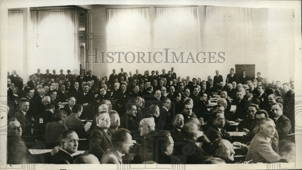 1932 Press Photo European Foreign Minister at League of Nations inquiry - Historic Images