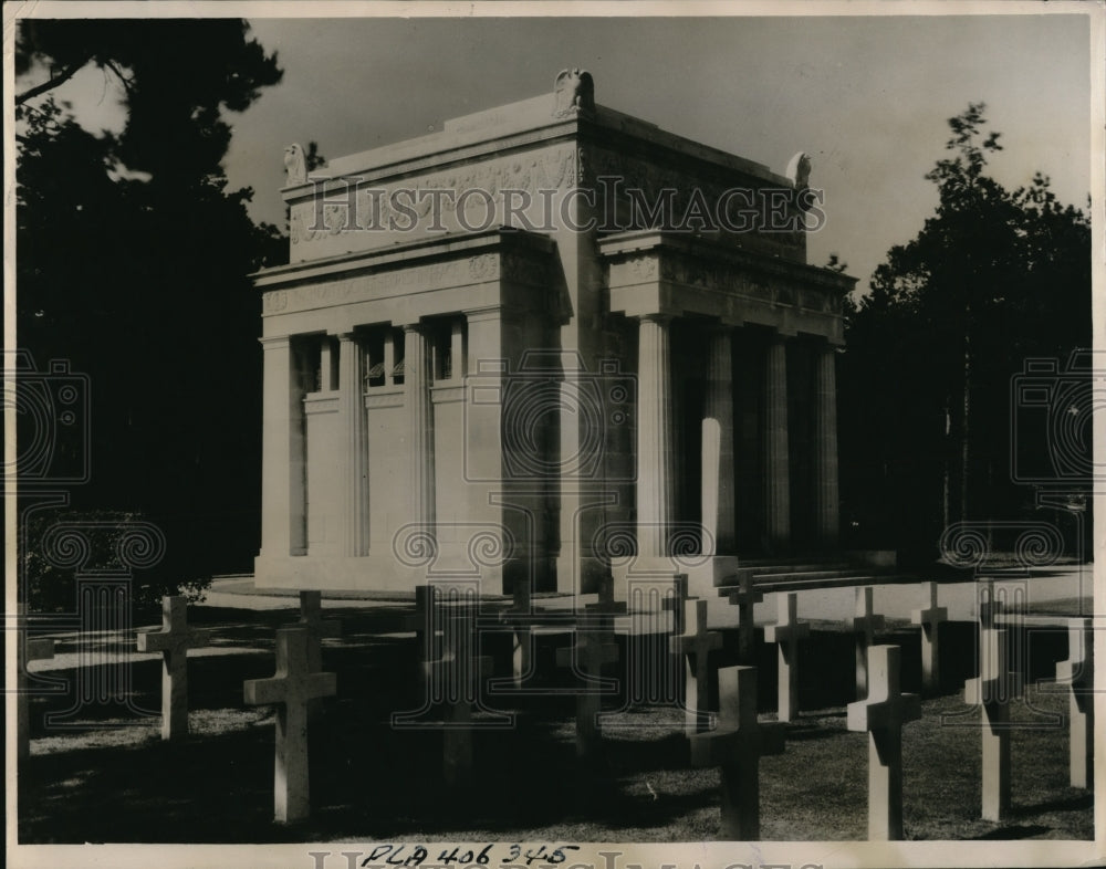 1937 Press Photo Cemetery for War dead in England - Historic Images