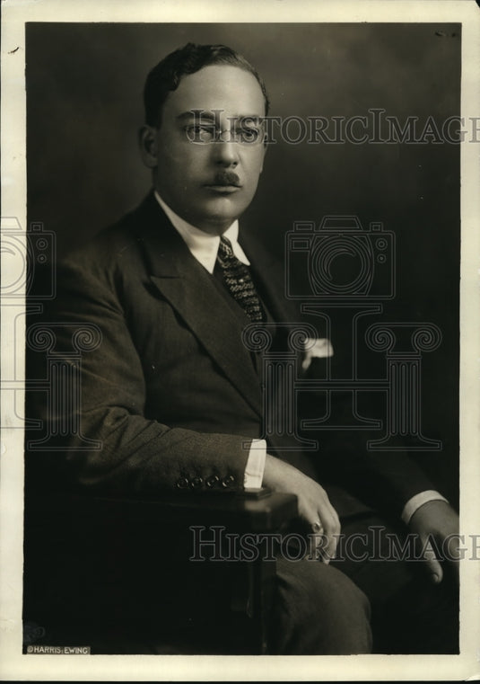1922 Press Photo Miguel A de Yacaza Ecuadorian  charge d'affairs to Chile - Historic Images