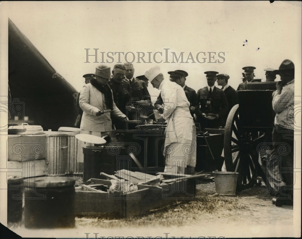 1927 Givernor&#39;s Island NY field kitchen at Army camp-Historic Images