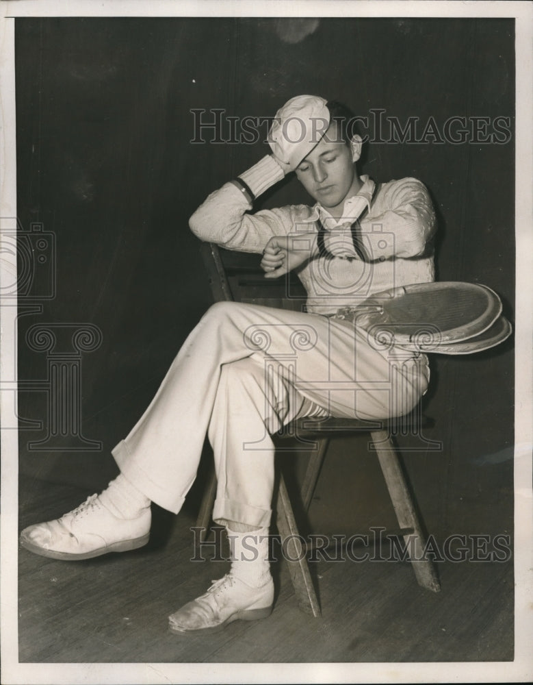 1937 Press Photo Ralph Dawson Jr National Jr Tennis win - Historic Images