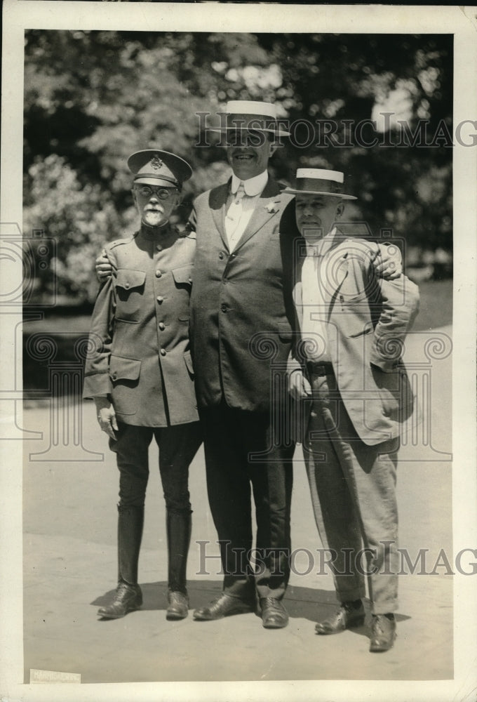 1921 Press Photo Gen Sawyer Sen Eillis &amp; Walter R Wiedman IRS collector - Historic Images