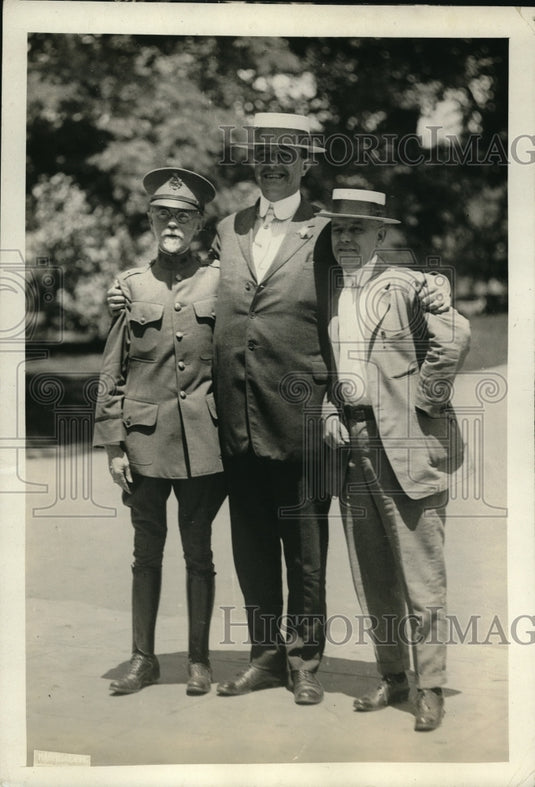 1921 Press Photo Gen Sawyer Sen Eillis & Walter R Wiedman IRS collector - Historic Images