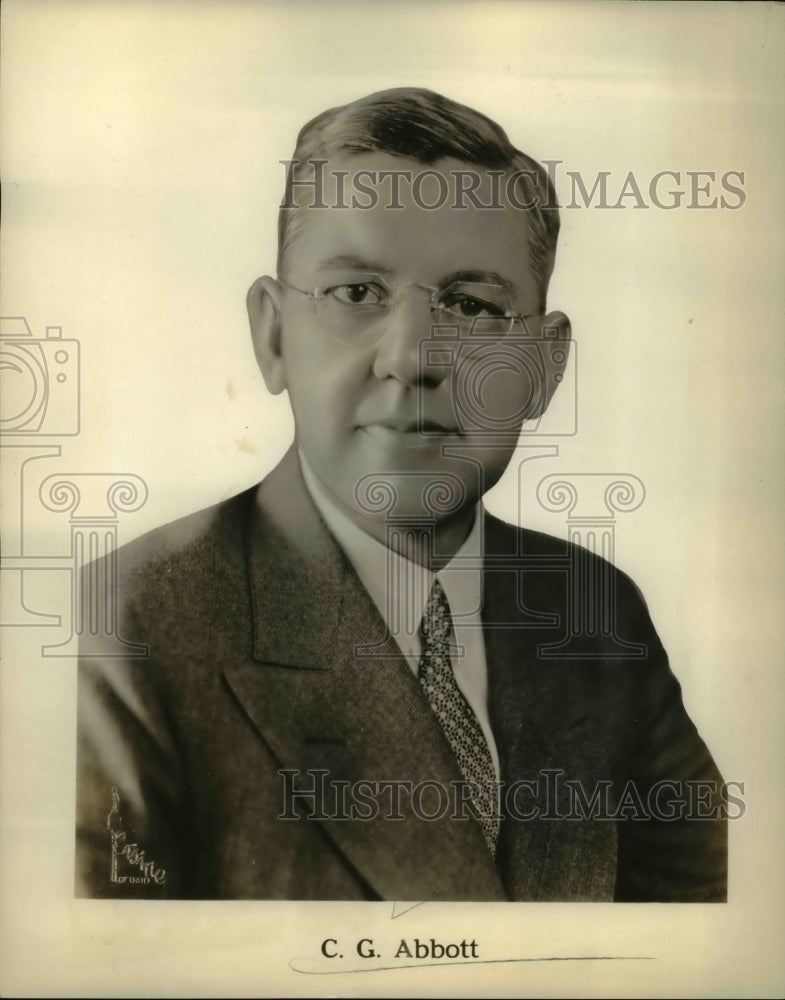 1931 Press Photo General Sales Mgr for Hudson Motor Cars CG Abbott - Historic Images