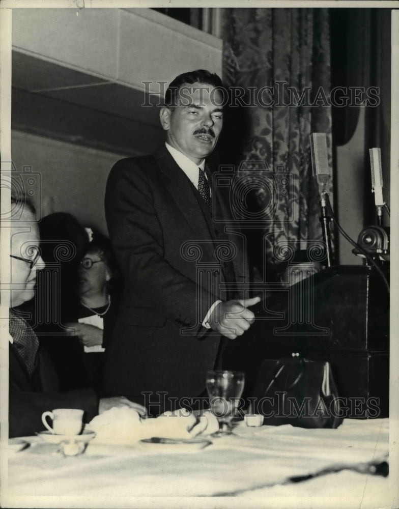 1937 Press Photo Thomas E Dewey running for NY governor - Historic Images