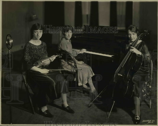 1926 Press Photo Baltimore WBAL Trio Celia Brace, Flo W Otey, Helene Broomer - Historic Images