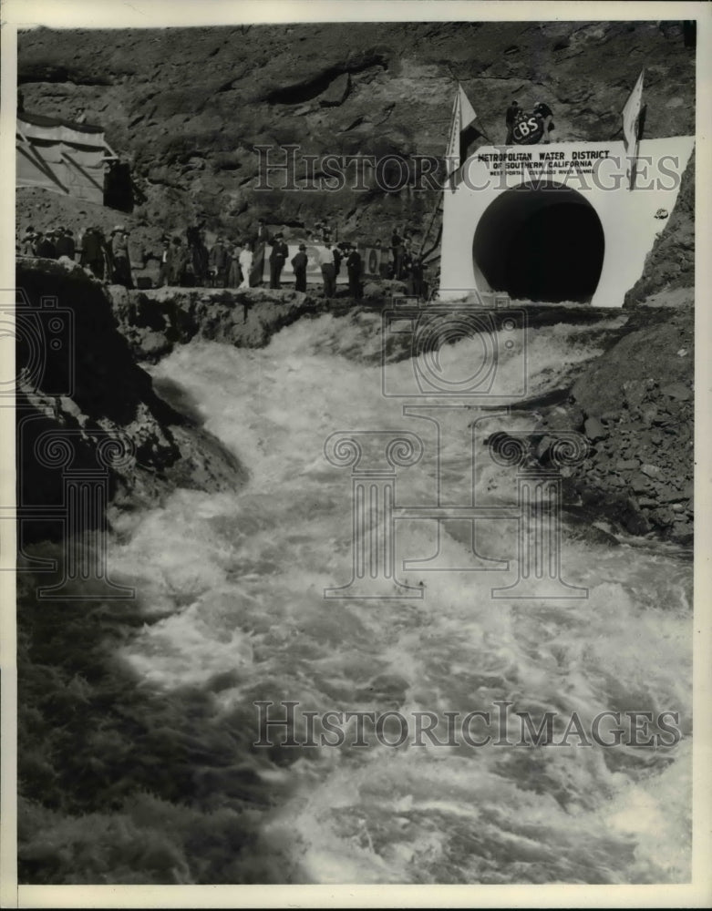 1939 Press Photo Colorado water district tunnel opens-Historic Images