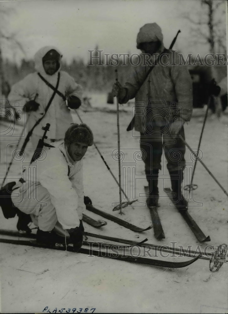 1940 Press Photo Finland  Pekka Niemi ski champ at Chamonix france - Historic Images