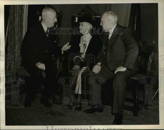1938 Press Photo West Chester Pa Mark Sullivan, Lydia Martin, Prof FM Green - Historic Images