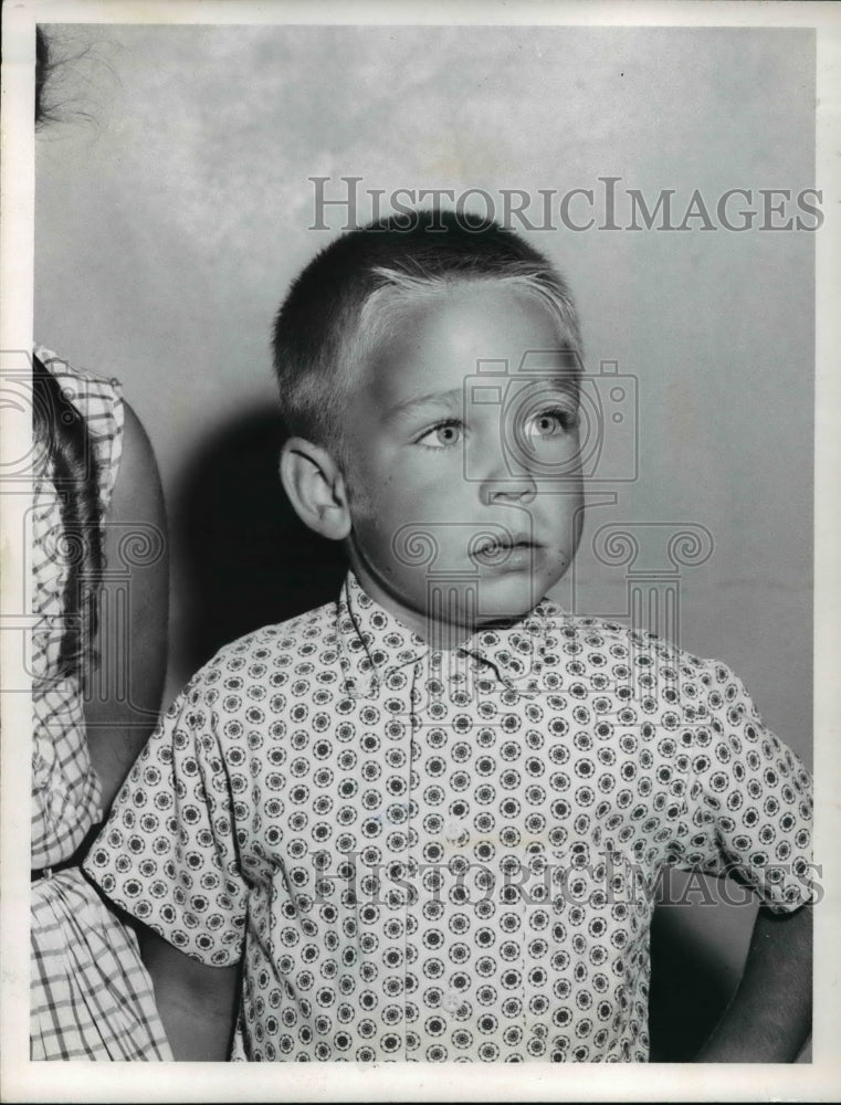 1959 Press Photo Neal Harrington age 5 of Highland Heights school - Historic Images