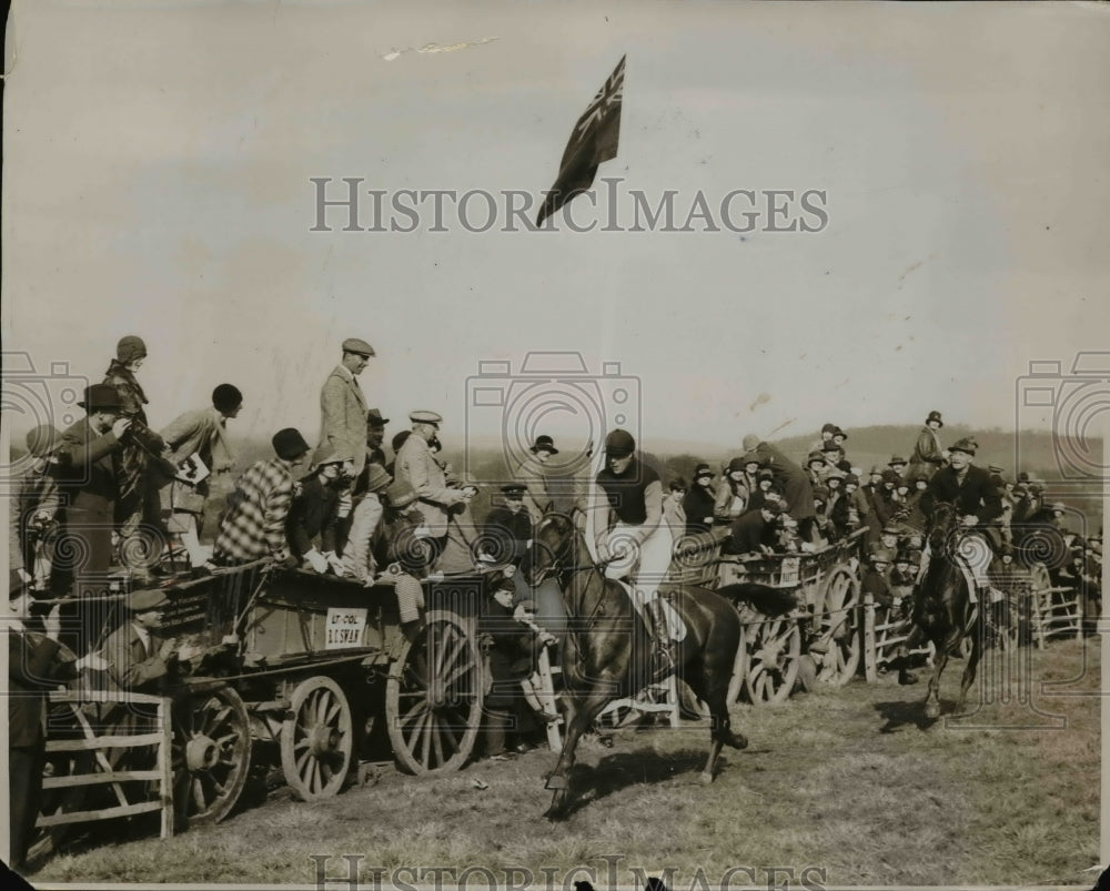 1928 Press Photo Prince of Wales racing at the Rutland&#39;s Cup.-Historic Images