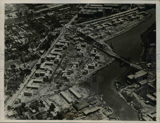 1937 Press Photo Air view of Federal Housing projects in Chicago Ill - Historic Images