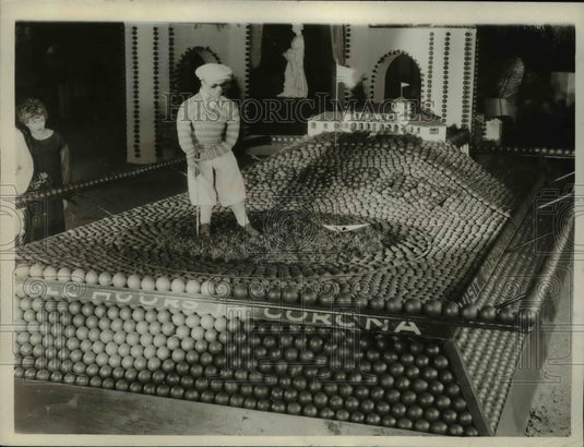 1926 Press Photo Miniature Golf Course of Oranges at National Orange Show - Historic Images