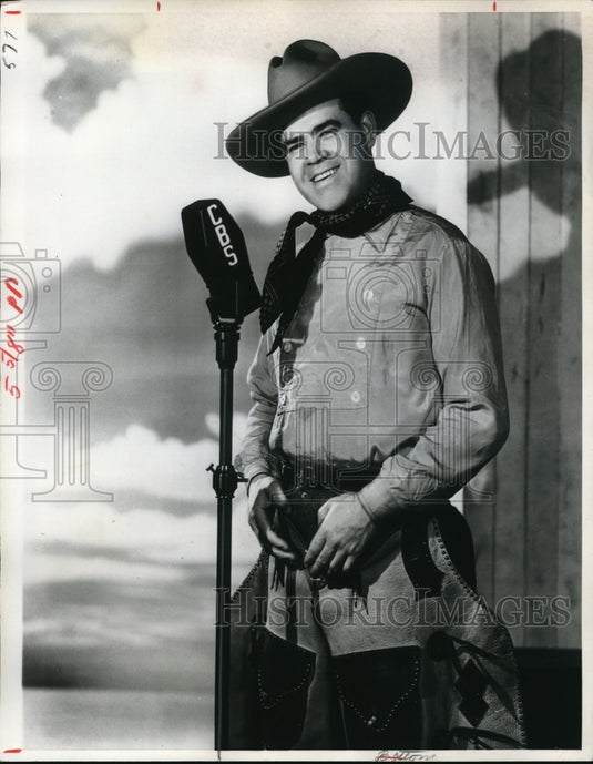 1967 Press Photo Artello Dickson was the 1st of radiodom's tour Tom Mix's - Historic Images