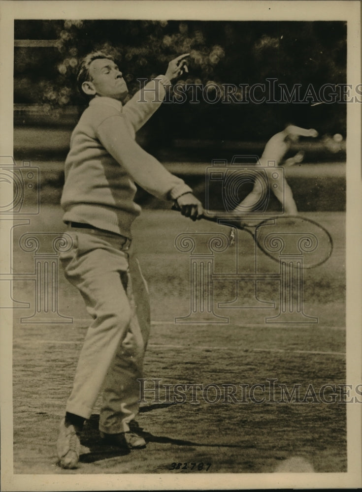 1925 Press Photo infantile paralysis Howard Marshall, Harvard Tennis team - Historic Images