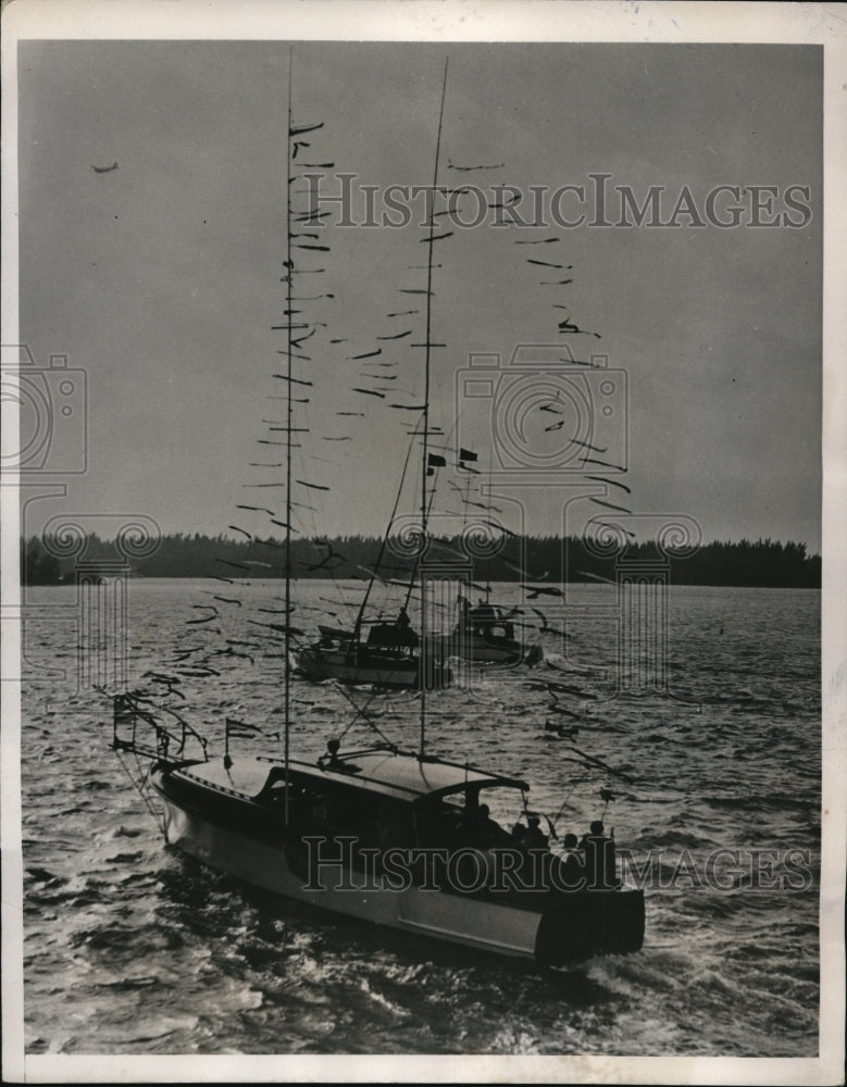 1940 Press Photo Miami Beach, Fla. fishing tournament 99 days long - Historic Images