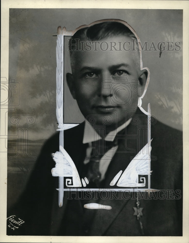 1927 Press Photo Dr Louis E Ford Dean of Dental College Univ So Cal - Historic Images