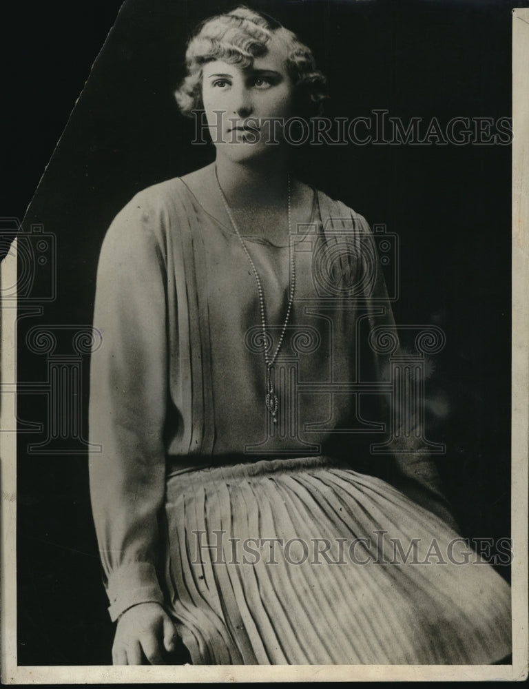 1929 Press Photo Infanta Maria Cristina youngest daughter of Spains King, Queen - Historic Images