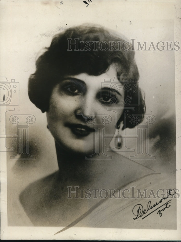 1928 Press Photo Senorita Librada del Carmen Flores Havana Beauty Queen - Historic Images