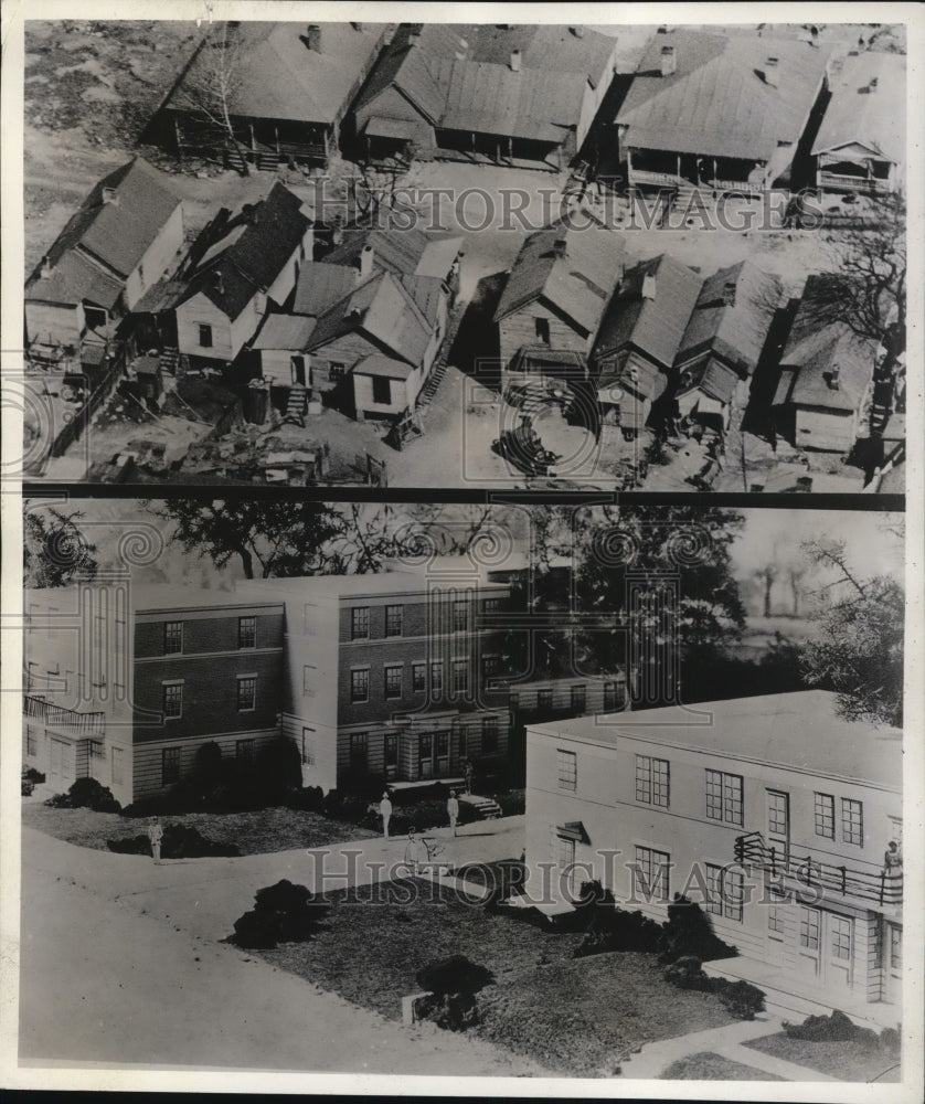 1934 Press Photo Atlanta Slum Clearance Housing Projects Techwood - Historic Images