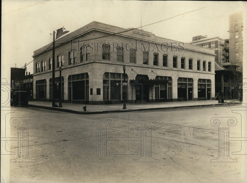1927 Press Photo Wichita Daily Time Building in  Wichita Texas - Historic Images