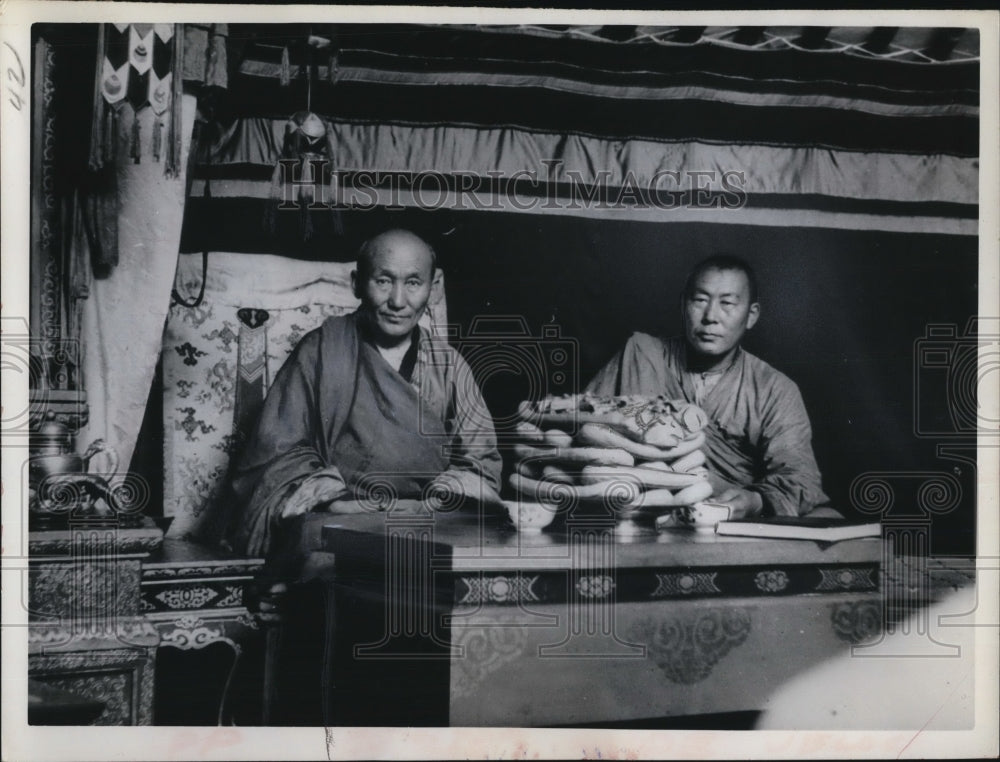 1962 Press Photo Outer Mongolia Monks Lama religion - Historic Images