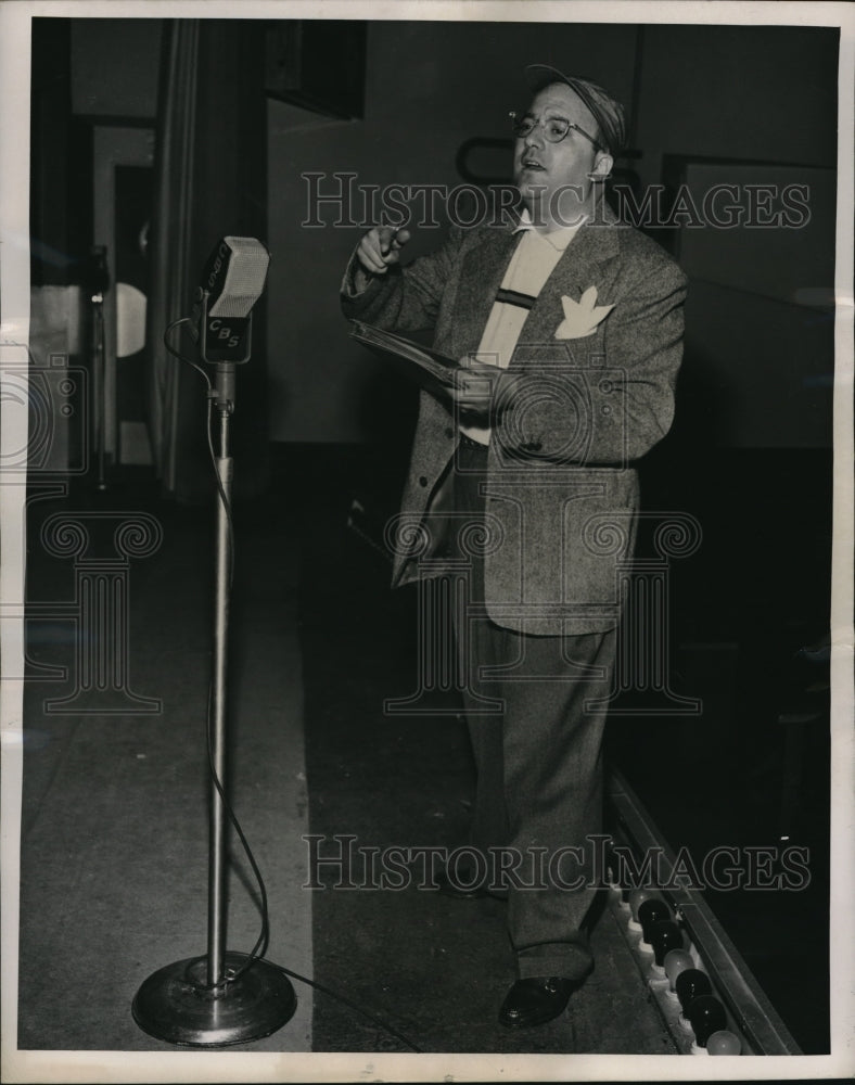 1949 Press Photo Abe Burrows song and spiel comedian - Historic Images