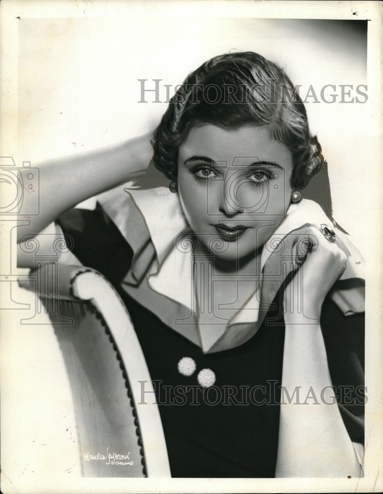 1935 Press Photo Edna Odell Hoosier songbird on Galaxy of Stars on NBC - Historic Images