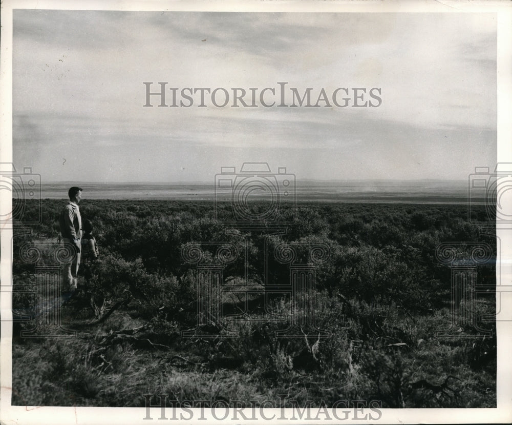 Press Photo Columbia River Basin in Washington - Historic Images