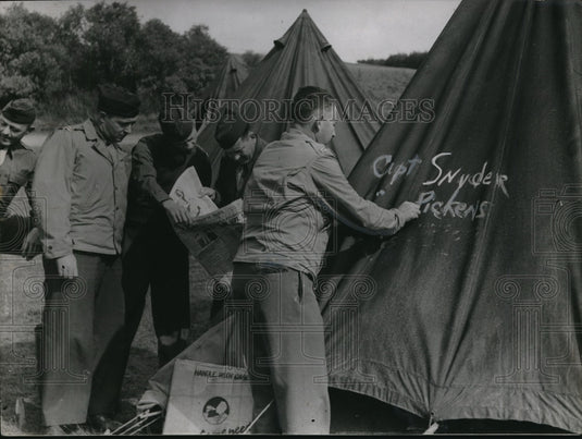 1942 Press Photo US Medical Evacuation Unit in Britain - Historic Images