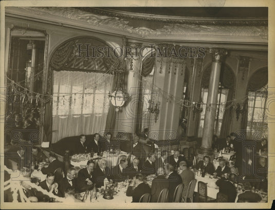1926 Press Photo Aviators Honored at American Club of Paris Luncheon, Langer's - Historic Images