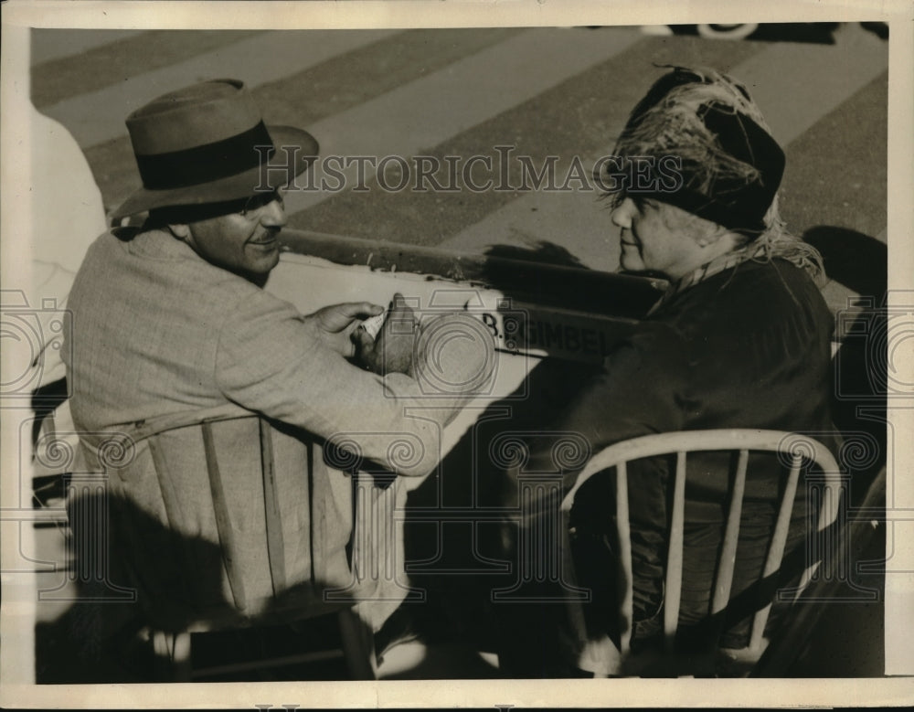 1926 Press Photo Mrs. Gimbel &amp; Wm Jennings Bryan, Jr. 2nd winter Miami Jockey-Historic Images
