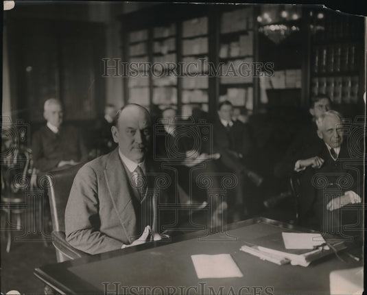 1920 Press Photo Sec. of Treasury Houston testify before joint session - Historic Images