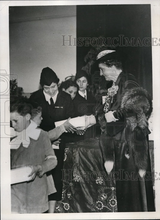 1938 Press Photo Rome Italy Queen Elena of Italy & Empress of Eyhiopia - Historic Images
