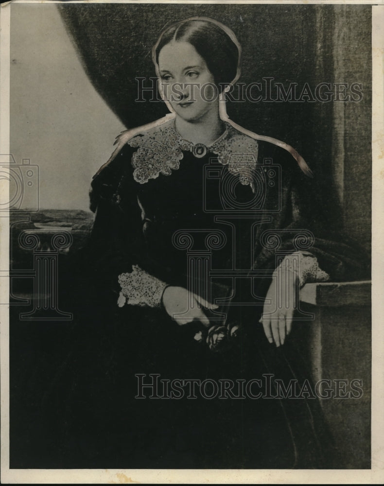 1927 Press Photo Mathilde Wesendanch, painting by C Dorner - Historic Images