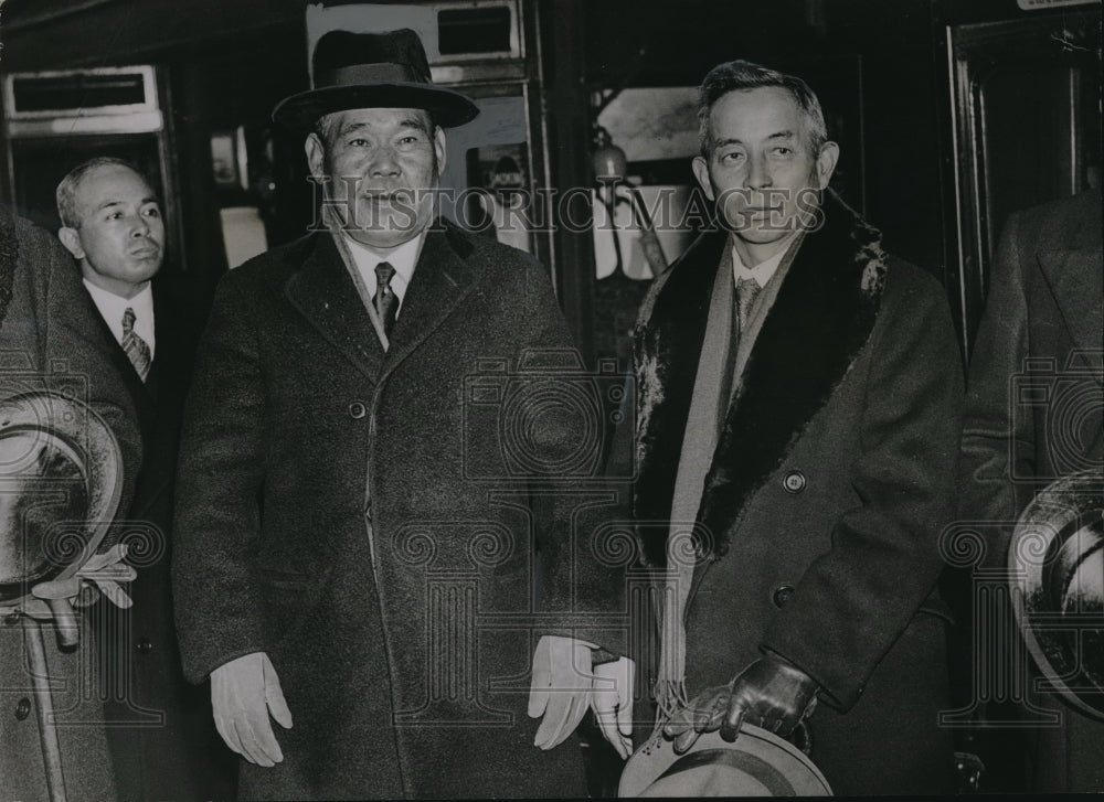 1935 Press Photo Adm Osmai Nagano, Matsuzo Nagai of Japan in London - Historic Images
