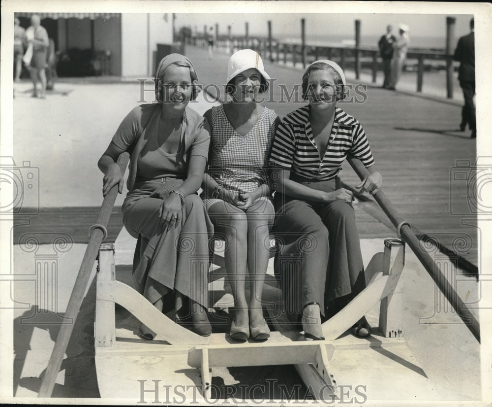 1931 Press Photo Mrs Irving Walsh. Mrs Boal Orr, Mrs Henry Fuller New York at - Historic Images