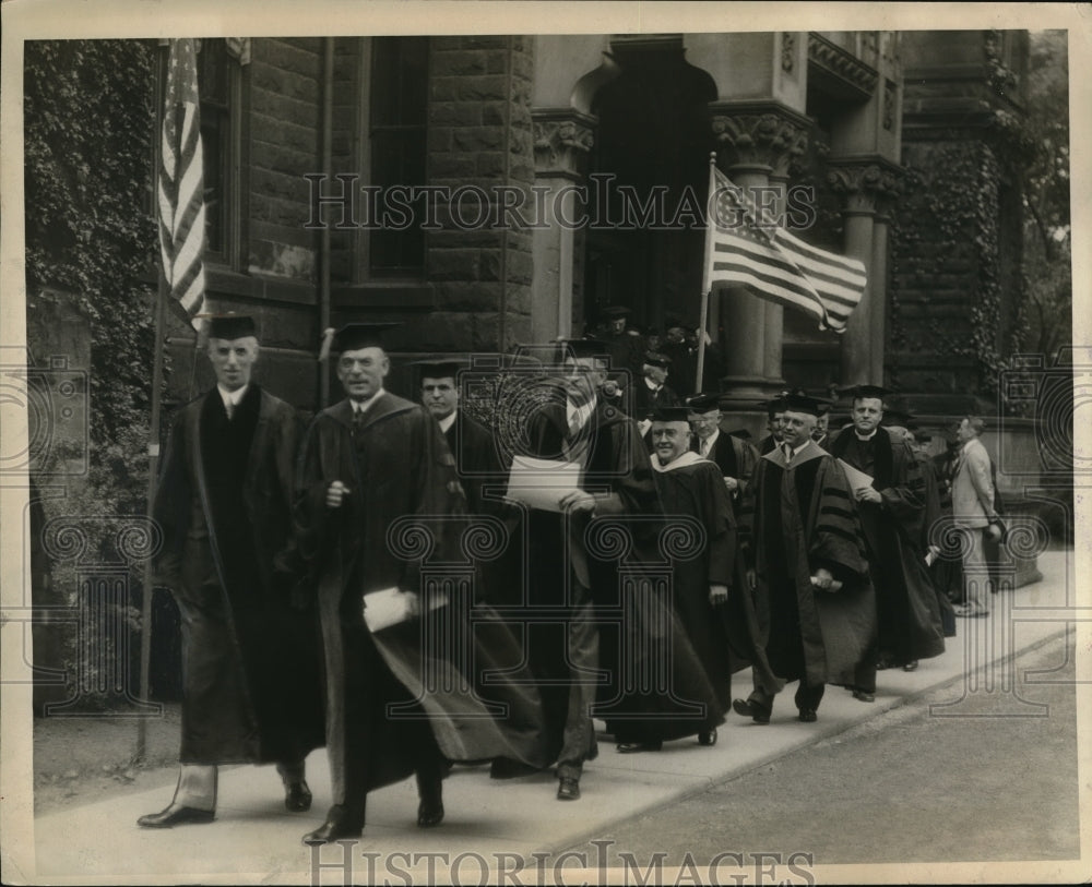 1930 Press Photo Western Reserve University, Robert Vinson, George Rightmire, - Historic Images