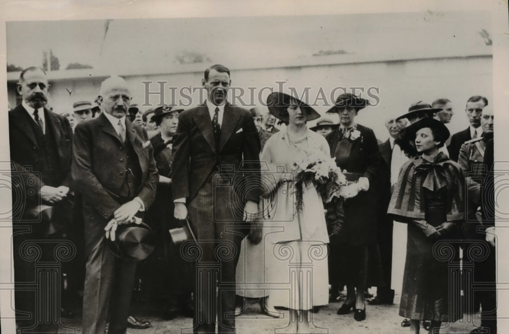 1935 Press Photo Crown Prince Frederick of Denmark &amp; Pricess Ingrid of Sweden - Historic Images