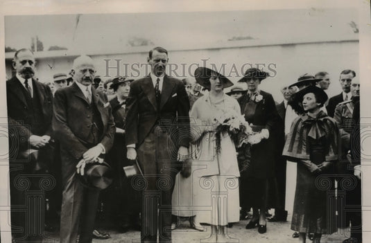 1935 Press Photo Crown Prince Frederick of Denmark & Pricess Ingrid of Sweden - Historic Images