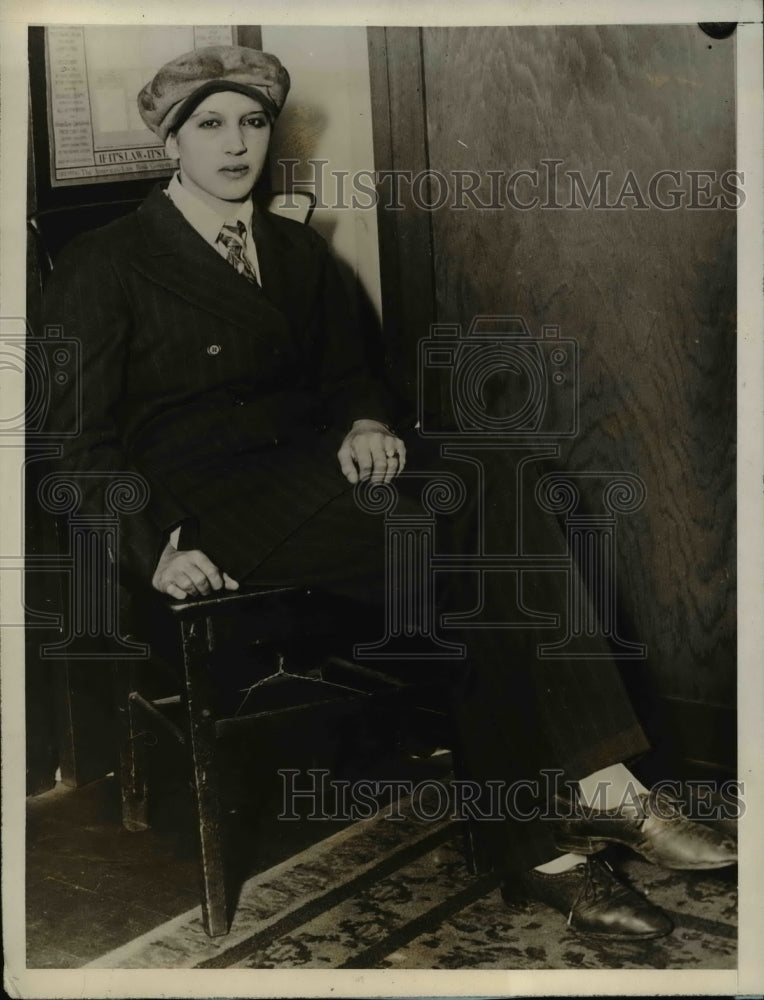 1927 Press Photo San Francisco Mrs Frances Edison at brothers murder trial - Historic Images