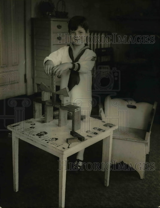 1922 Press Photo Walter E. Edge Jr. seven year old son of the Senator from New - Historic Images