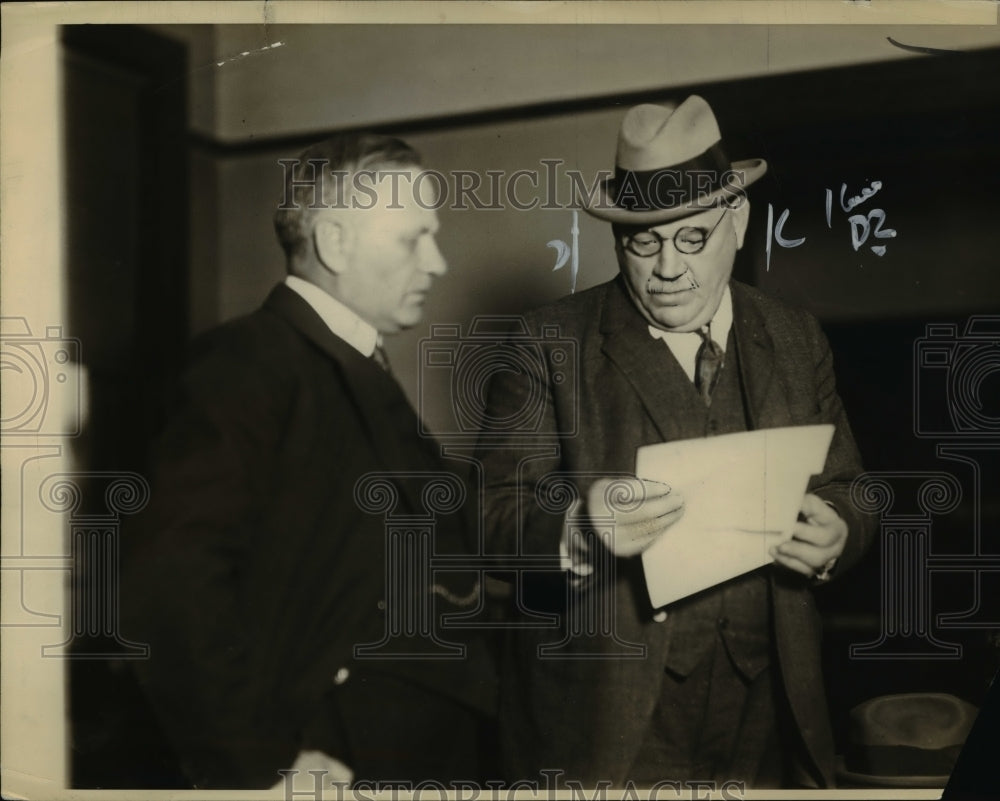 1922 Press Photo William L Perkins &amp; Hutchinson Fuel administrator NY - Historic Images