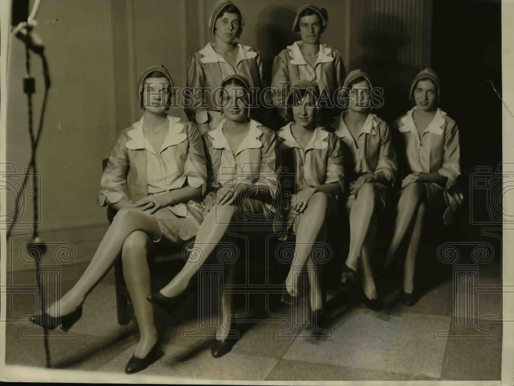 1930 Press Photo Society rehearses for annual charity ball. - Historic Images