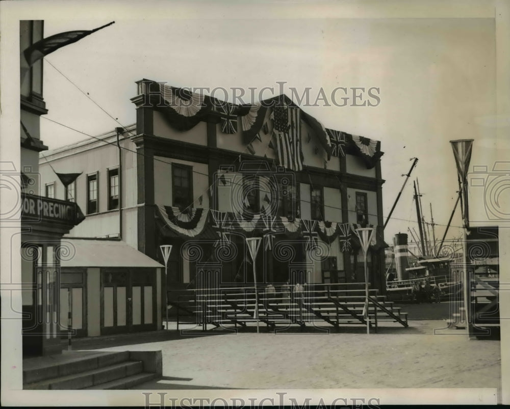 1939 Press Photo NYC preparations for arrival of British royalaly - Historic Images