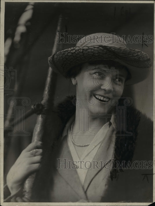 1924 Press Photo Mrs. MH Vitori, Guatamalan's wife - Historic Images