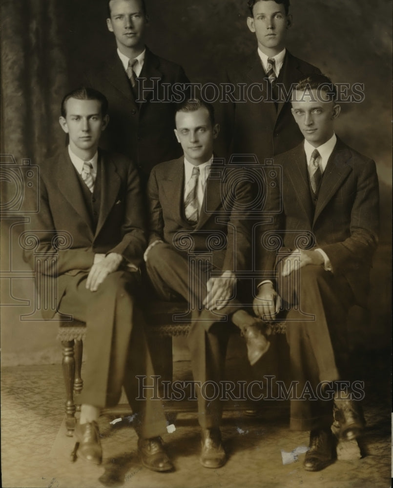 1929 Press Photo CT PArsons, EJ Notley, BH Smith,WB Byrd, prof Elmer J Emig - Historic Images