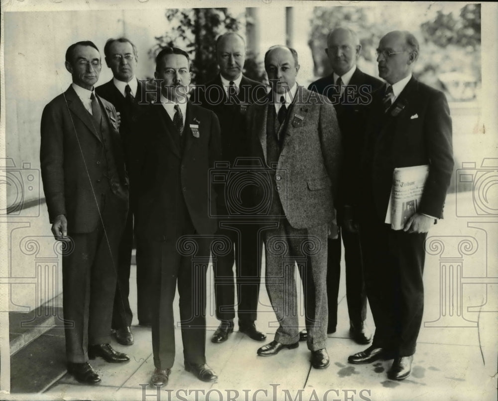 1929 Press Photo American Institute of Architects WO Ludlow, ES Hewith, - Historic Images